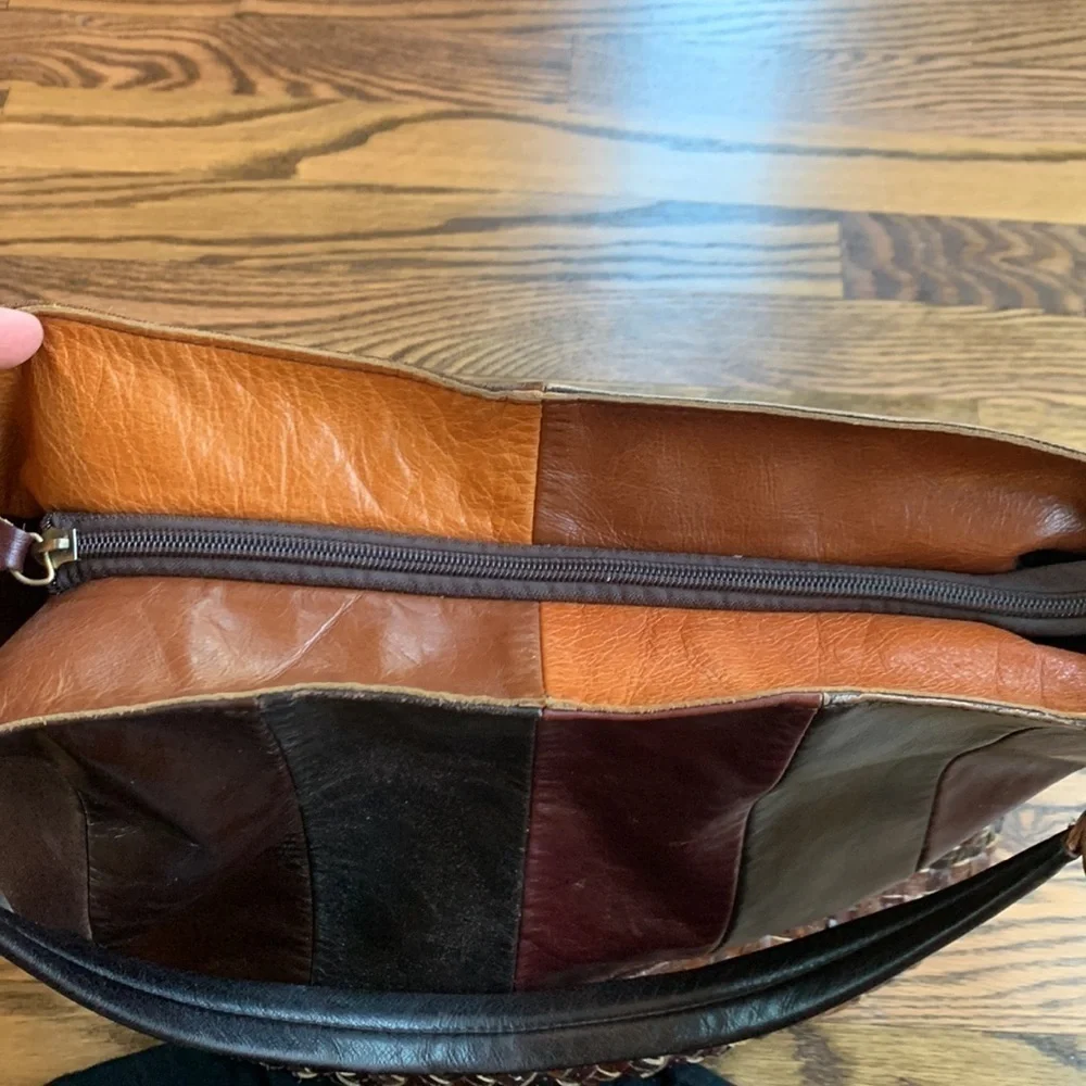 Ameri Leather vintage multi colored leather purse